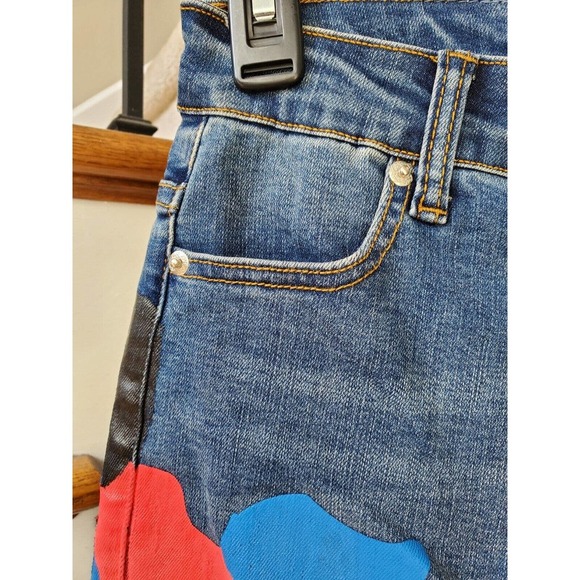 Filthy Wealth Women Blue Denim Cotton Skinny Legs Mid Rise Casual Jeans Size 26 - Picture 3 of 12